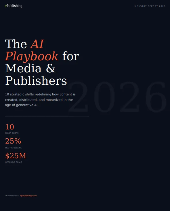 ePublishing Ai Playbook Cover